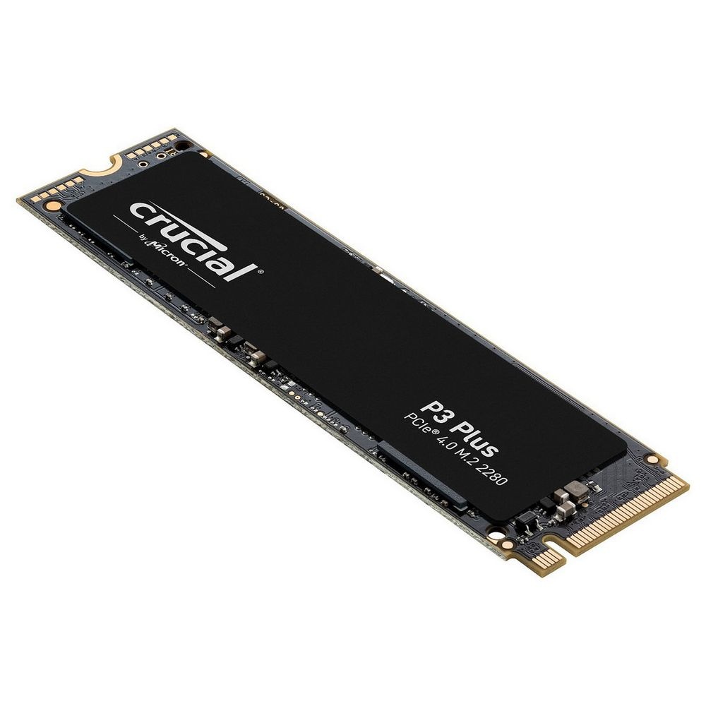 Накопитель SSD Crucial P3+, 500Gb, PCIe 4.0 x4, M.2 2280, NVMe, R/W 4700/1900