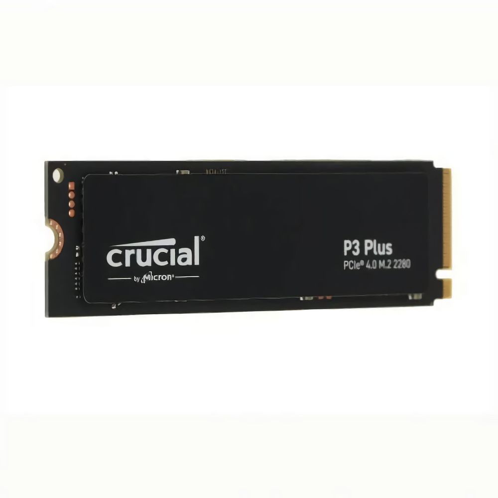 Накопитель SSD Crucial P3+, 500Gb, PCIe 4.0 x4, M.2 2280, NVMe, R/W 4700/1900