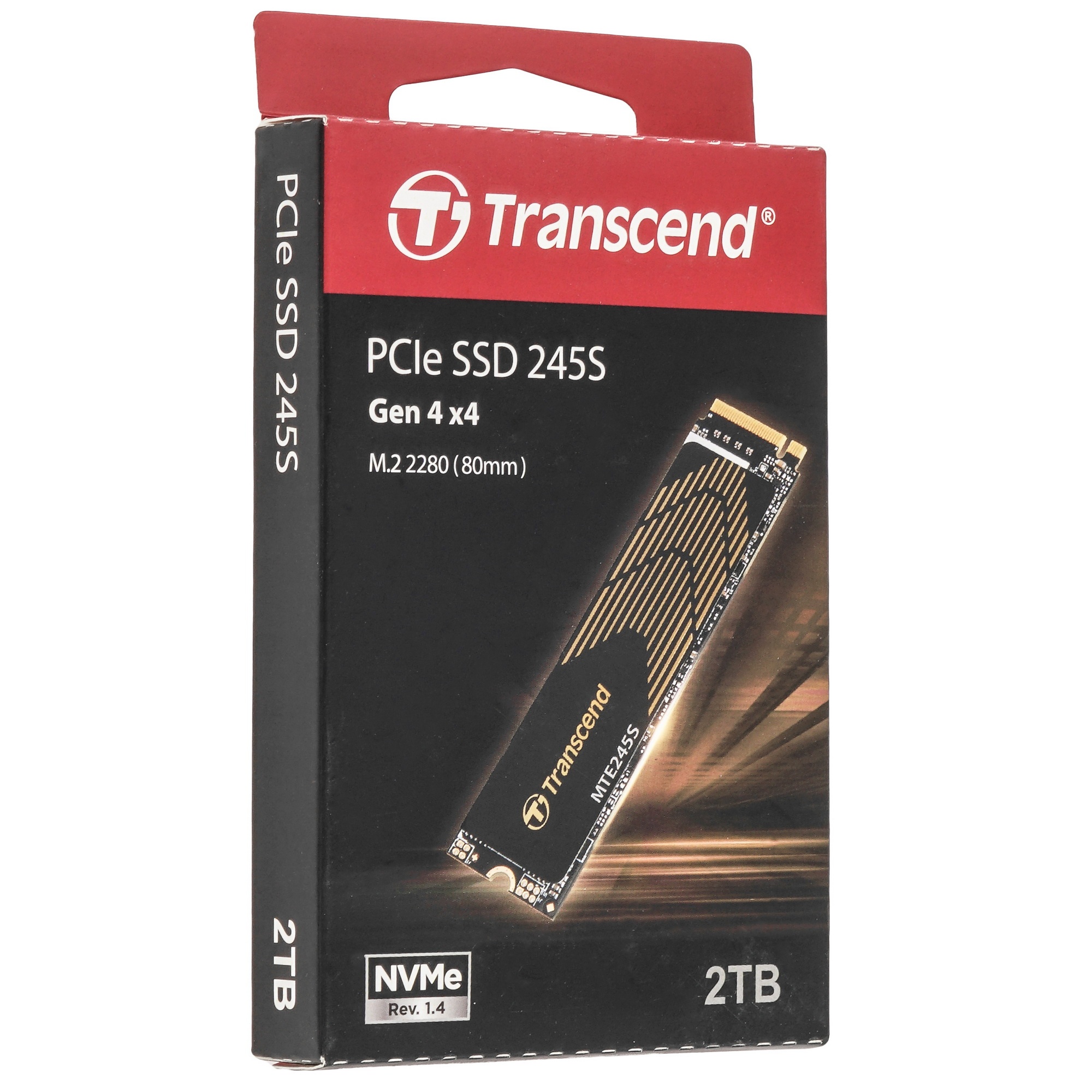 Накопитель SSD Transcend MTE245S, 2TB, M.2 2280, PCIe 4.0 x4, NVMe, R/W 5300/4600