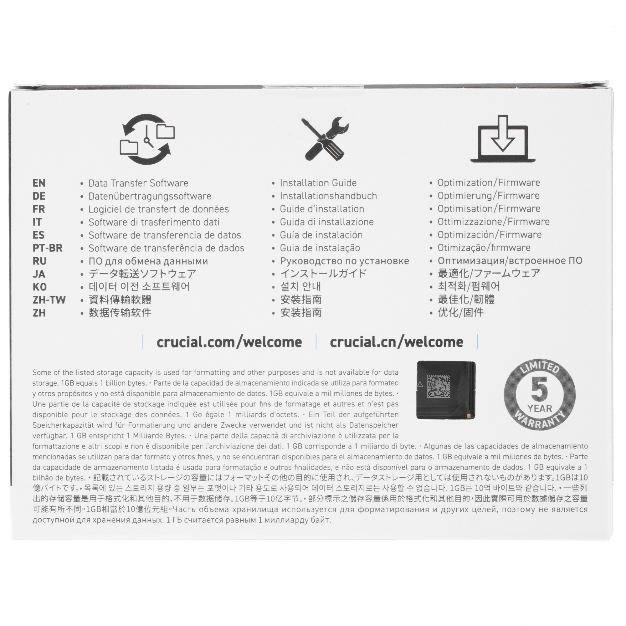 Накопитель SSD Crucial P3, 2Tb, M.2 2280, PCIe 3.0 x4, NVMe, R/W 3500/3000