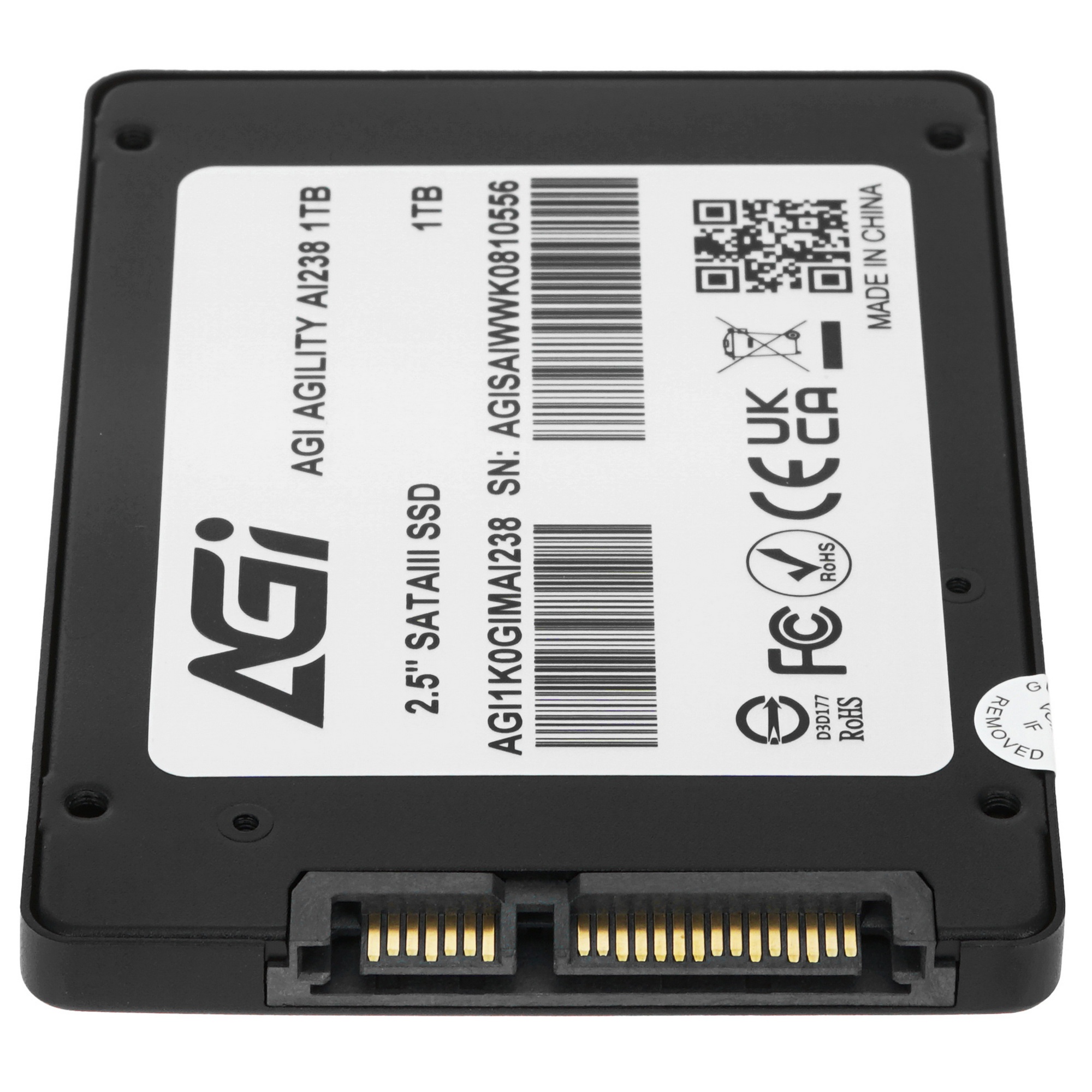 Накопитель SSD AGI AI238, 1Tb, SATA III, 2.5", R/W 558/504