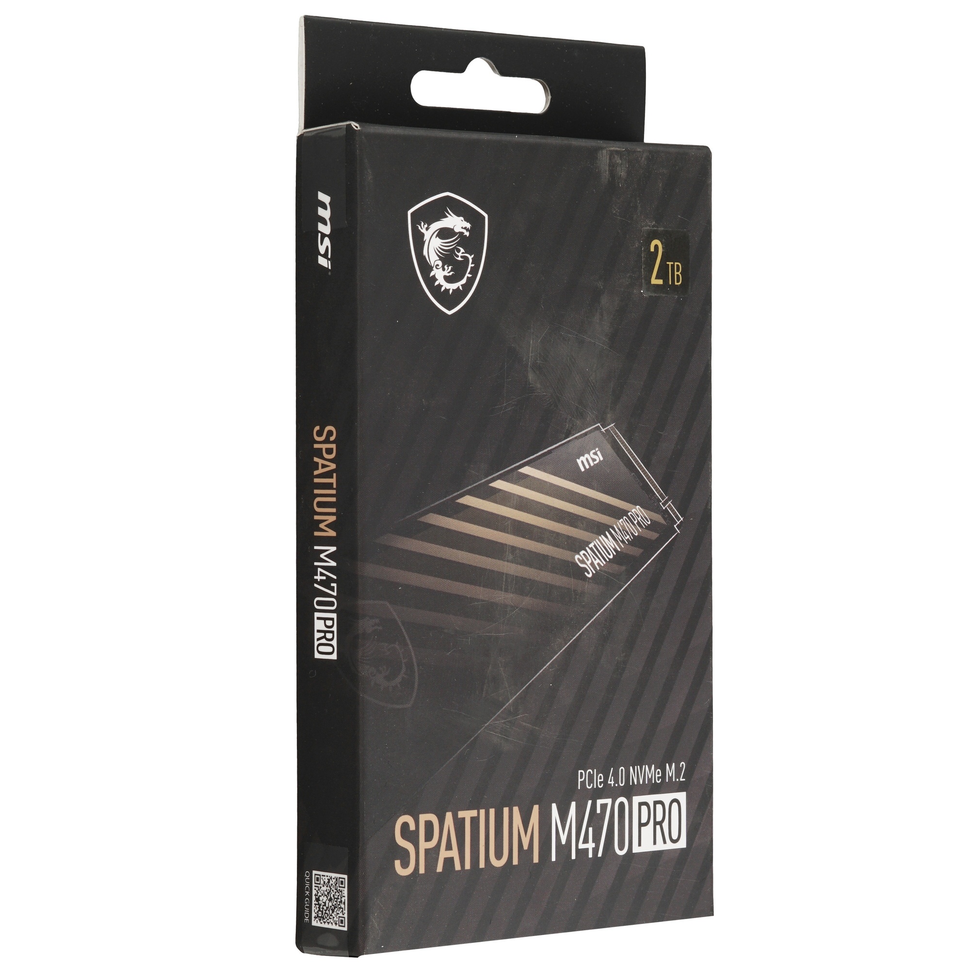 Твердотельный накопитель SSD MSI M.2 2280 2TB SPATIUM M470 PRO Client SSD S78-440Q990-P83, PCIe Gen4