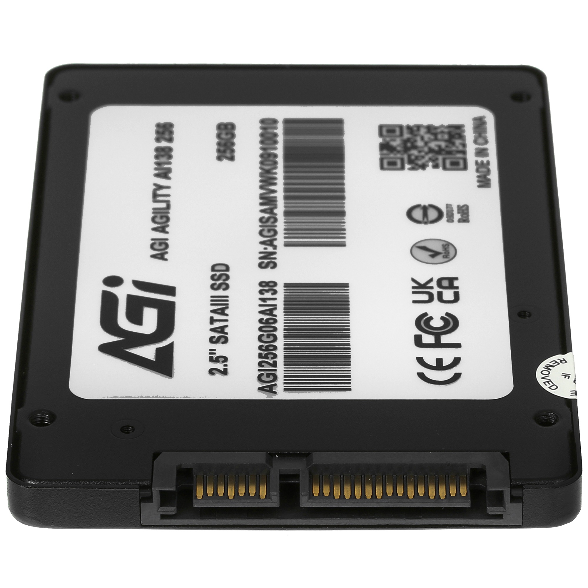 Накопитель SSD AGI AI138, 256Gb, SATA III, 2.5", R/W 557/512