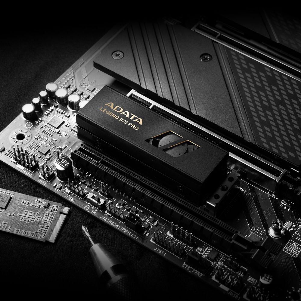 Накопитель SSD A-Data Legend 970 PRO, 4000Gb, PCIe 5.0 x4, M.2 2280, NVMe, R/W 14000/11000, с радиат