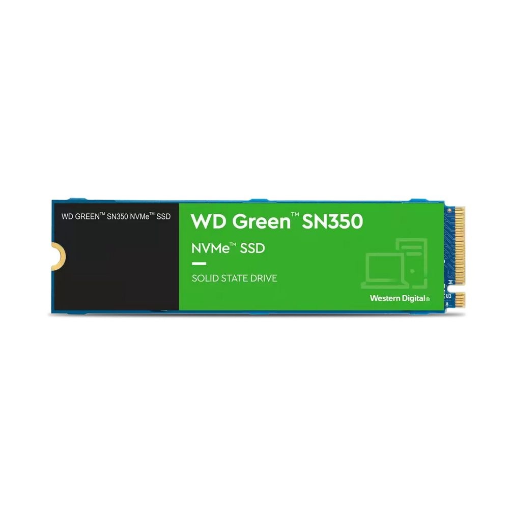 Накопитель SSD WD Green SN350, 1Tb, PCIe 3.0 x4, M.2 2280, NVMe, R/W 3200/2500