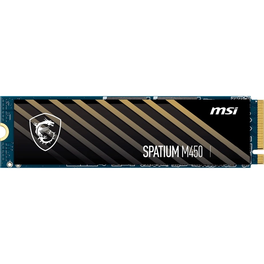 Накопитель SSD MSI SPATIUM M450, 500GB, M.2 2280, PCIe 4.0 x4, NVMe, R/W 3600/2300
