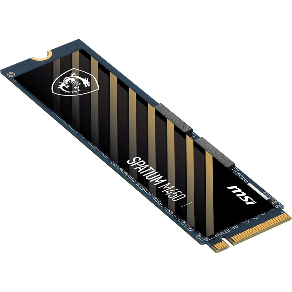 Накопитель SSD MSI SPATIUM M450, 500GB, M.2 2280, PCIe 4.0 x4, NVMe, R/W 3600/2300