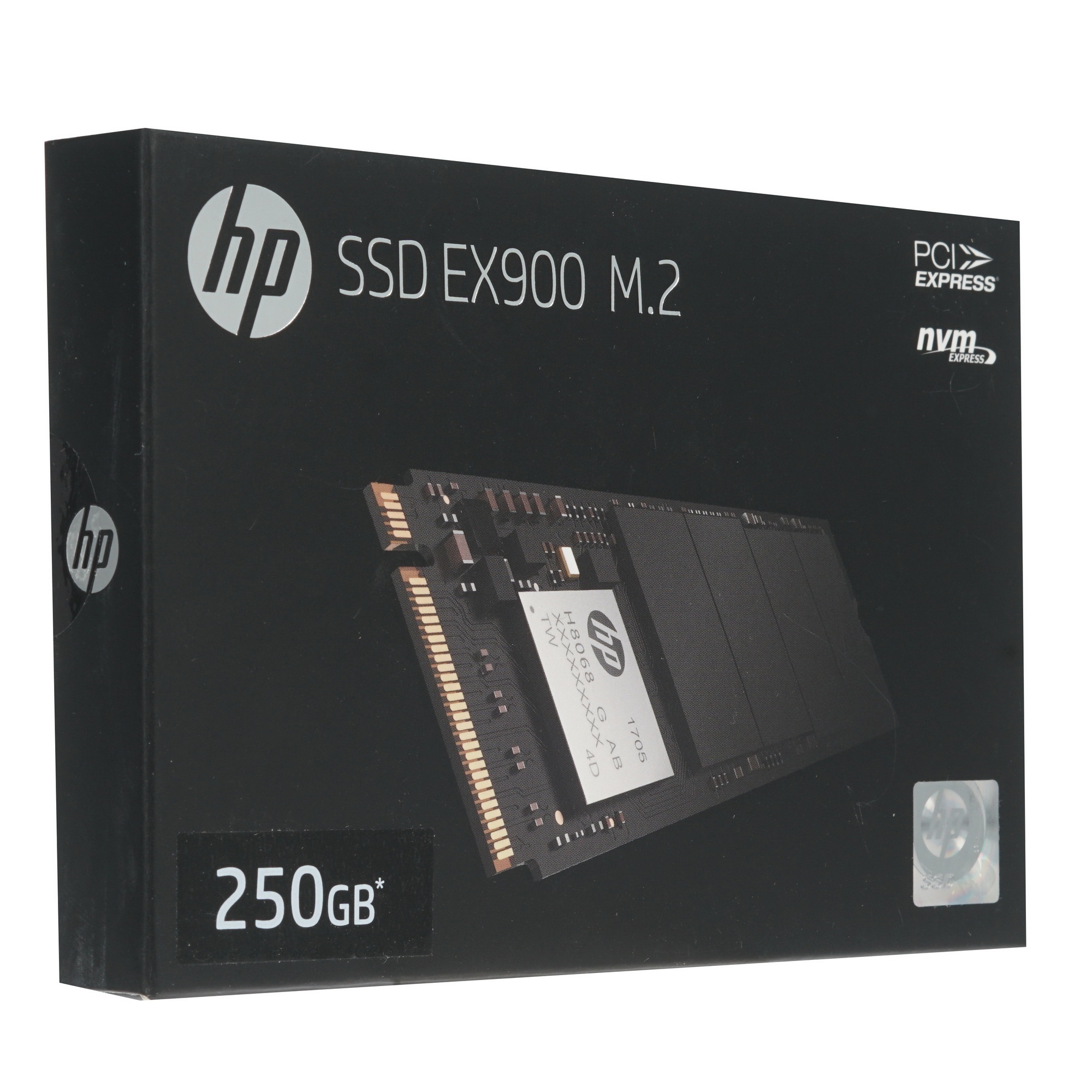 Накопитель SSD 250GB Hewlett-Packard EX900 M.2, NVMe 3D TLC [R/W - 2100/1300 MB/s]