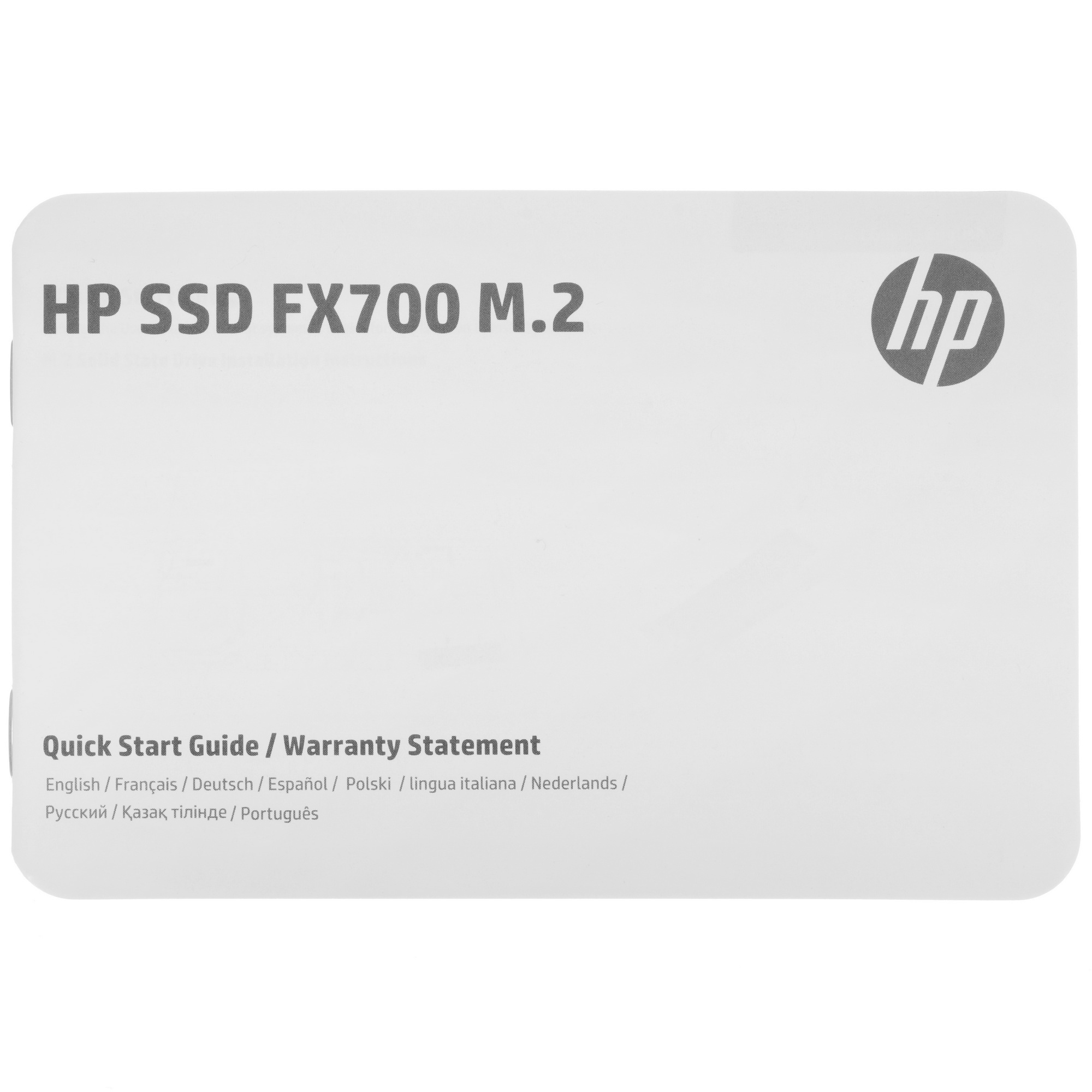 Накопитель SSD HP FX700, 2TB, M.2 2280, PCIe 4.0 x4, NVMe, R/W 7200/6200, с радиатором