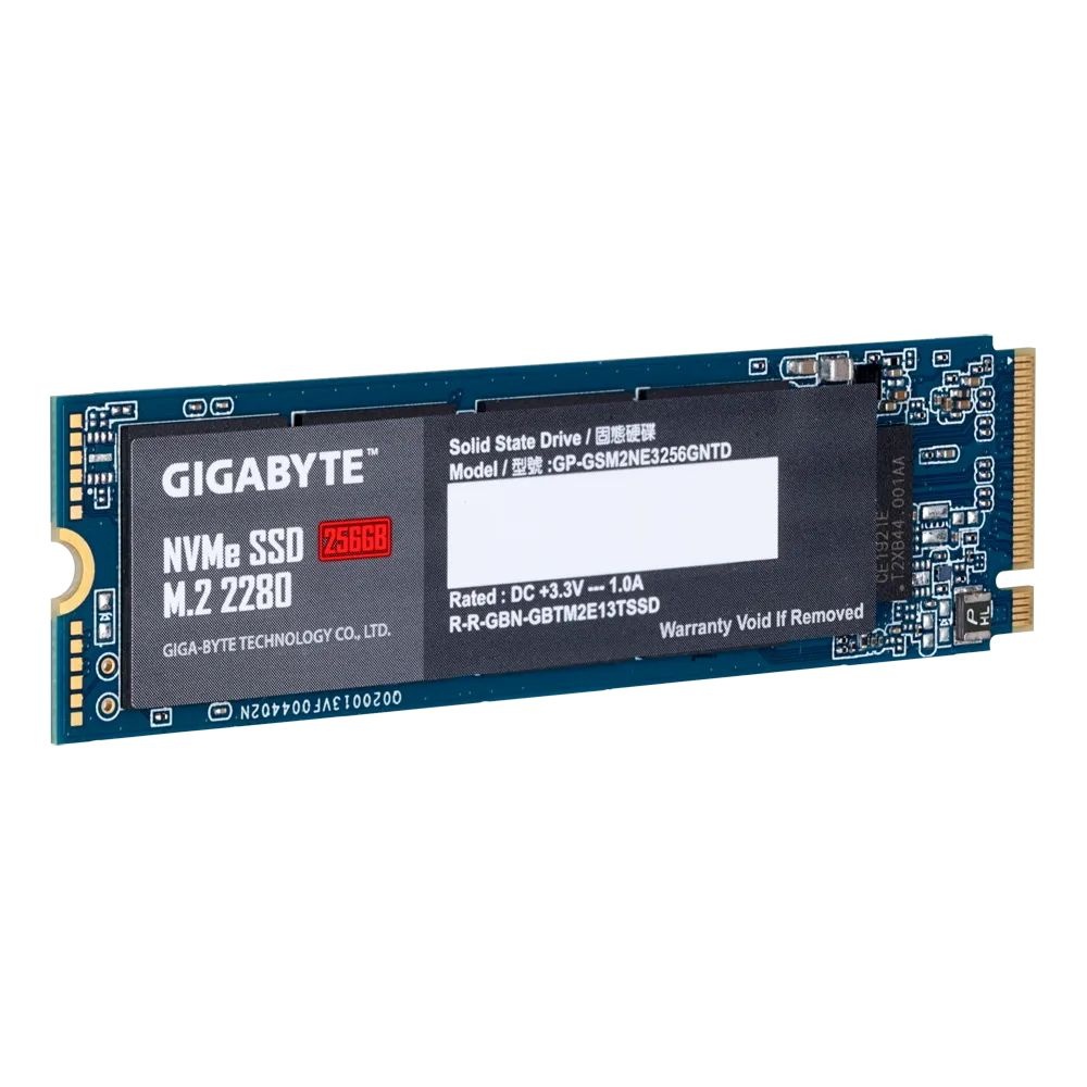 Накопитель SSD Gigabyte 256GB M.2 2280 Client PCIe Gen3x4 with NVMe, 1700/1100, IOPS 180/250K, MTBF