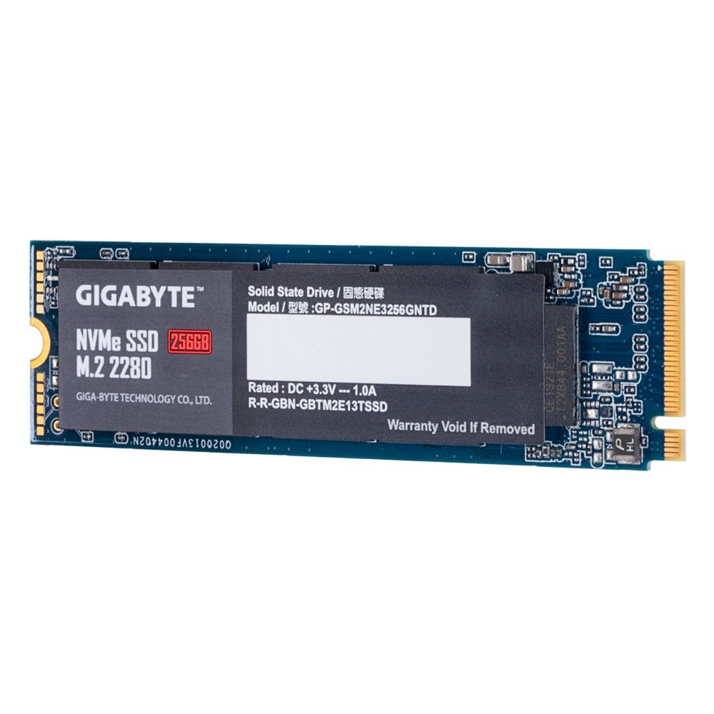 Накопитель SSD Gigabyte 256GB M.2 2280 Client PCIe Gen3x4 with NVMe, 1700/1100, IOPS 180/250K, MTBF