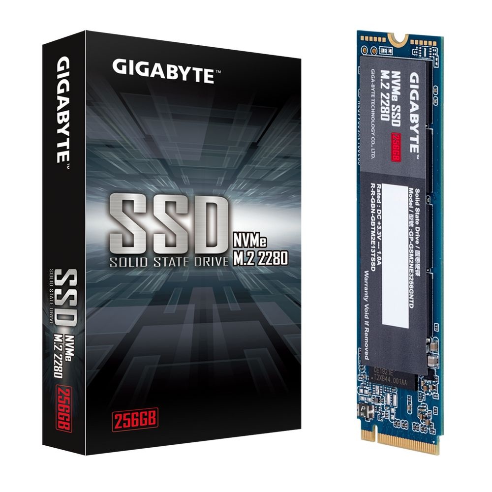 Накопитель SSD Gigabyte 256GB M.2 2280 Client PCIe Gen3x4 with NVMe, 1700/1100, IOPS 180/250K, MTBF