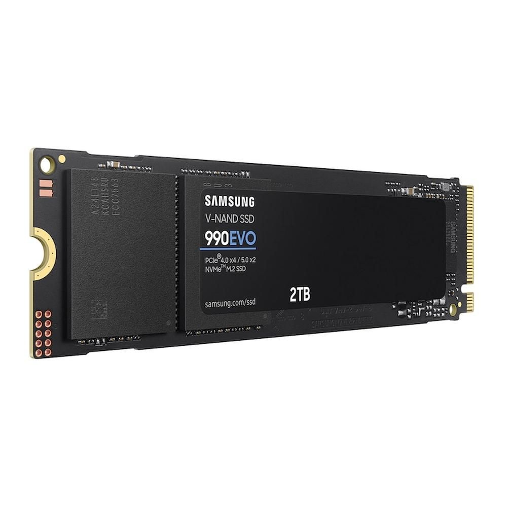 Твердотельный накопитель SSD Samsung M.2 2280 2TB 990 EVO NVMe 2.0, PCIe 4.0 x4, V-NAND
TLC, R/W 500