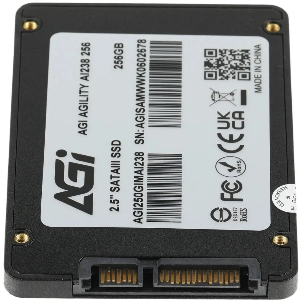 Твердотельный накопитель SSD AGI AI238 SSD 2.5" 256GB QLC RETAIL-Color Box