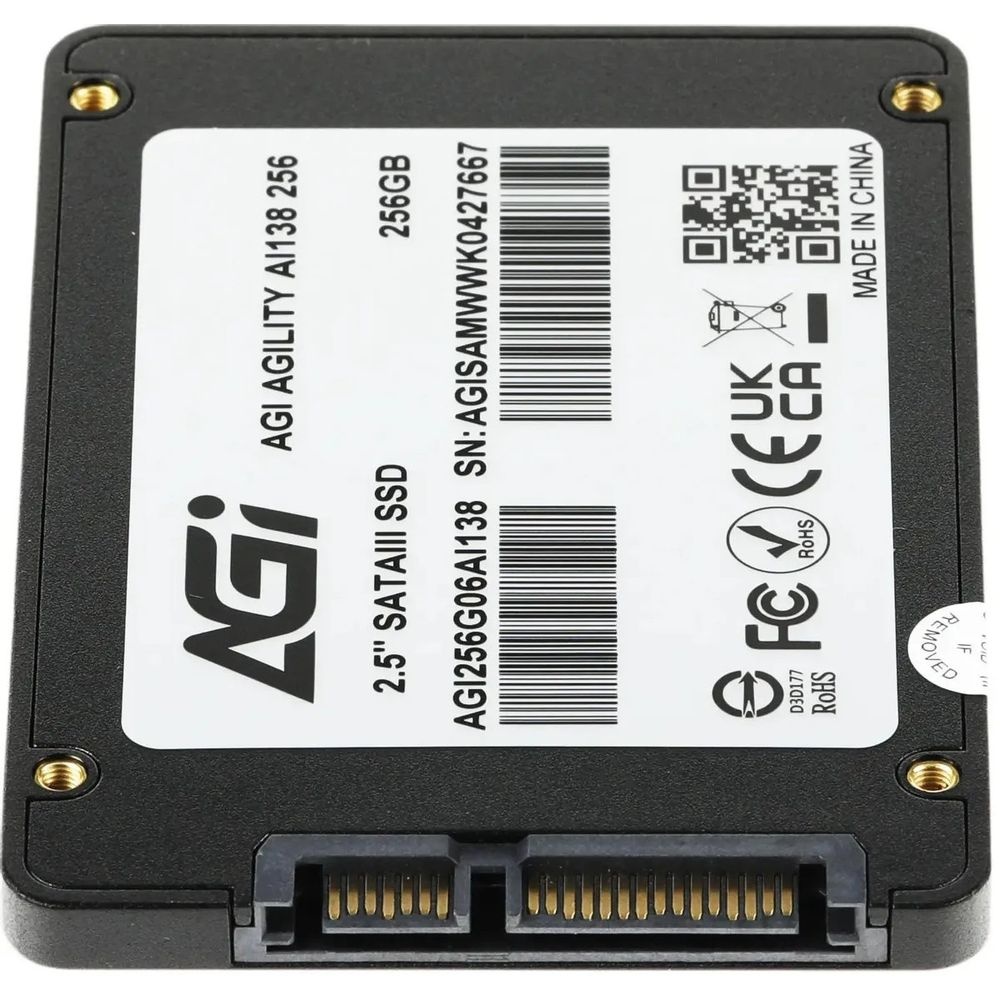 Твердотельный накопитель SSD AGI AI138 SSD 2.5'' 256GB RETAIL-Color Box