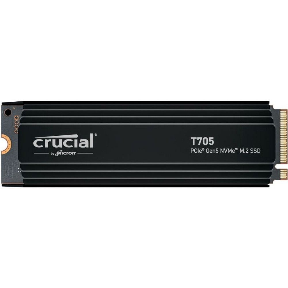 Твердотельный накопитель SSD Crucial T705 2TB PCIe Gen5 NVMe M.2 SSD with heatsink CT2000T705SSD5