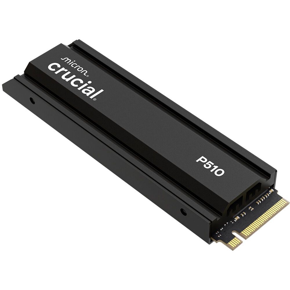 Твердотельный накопитель SSD Crucial P510 1TB PCIe Gen5 NVMe 2280 M.2 SSD with heatsink CT1000P510SS