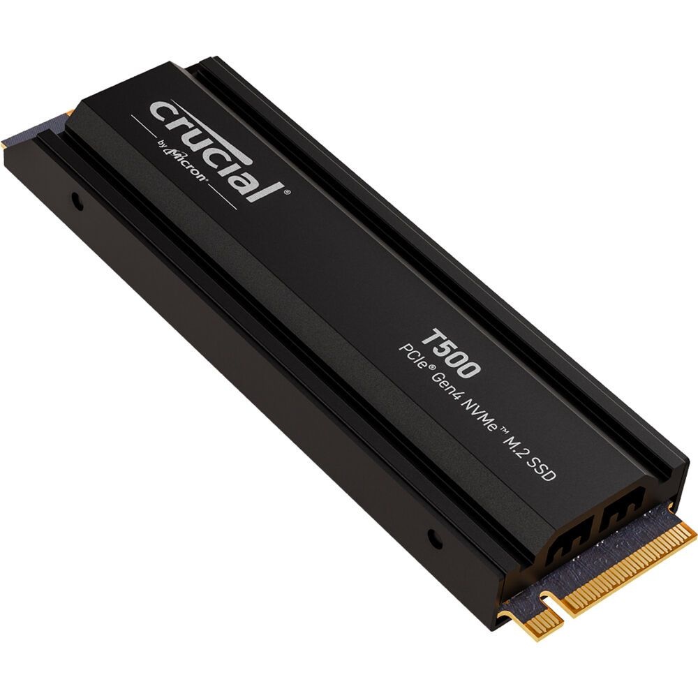 Накопитель SSD Crucial T500 1Tb PCIe Gen4 NVMe M.2 SSD with heatsink CT1000T500SSD5