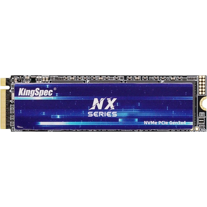 Твердотельный накопитель Kingspec SSD NX-4096 2280, 4096GB, M.2(22x80mm), NVMe, PCIe 3.0 x4, 3D QLC,