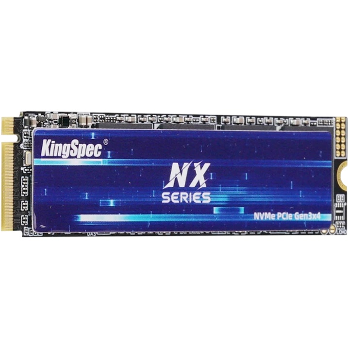 Твердотельный накопитель Kingspec SSD NX-4096 2280, 4096GB, M.2(22x80mm), NVMe, PCIe 3.0 x4, 3D QLC,