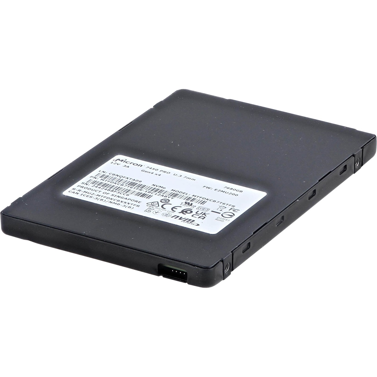 Накопитель SSD PCIE 7.68TB NVMe 7450 PRO NVMe MTFDKCB7T6TFR-1BC1ZABYY MICRON