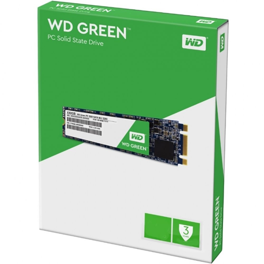 Накопитель SSD WD Green  3D NAND WDS480G2G0B 480ГБ M2.2280 SATA-III (TLC)