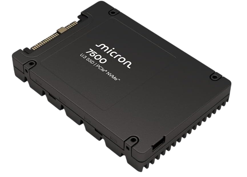 Твердотельный накопитель/ Micron SSD 7500 PRO, 15360GB, U.3(2.5" 15mm), NVMe, PCIe 4.0 x4, 3D TLC, R