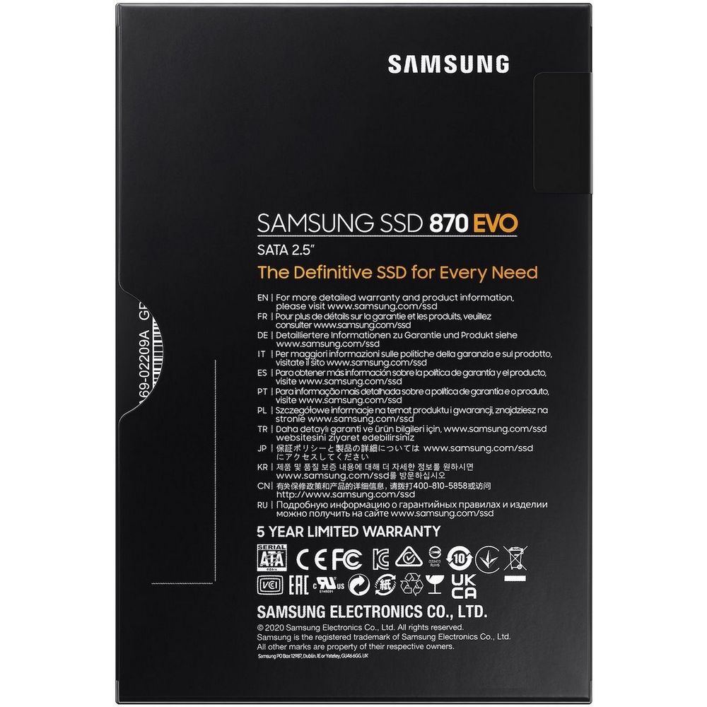 Накопитель SSD Samsung 500Gb 870 EVO MZ-77E500B/AM