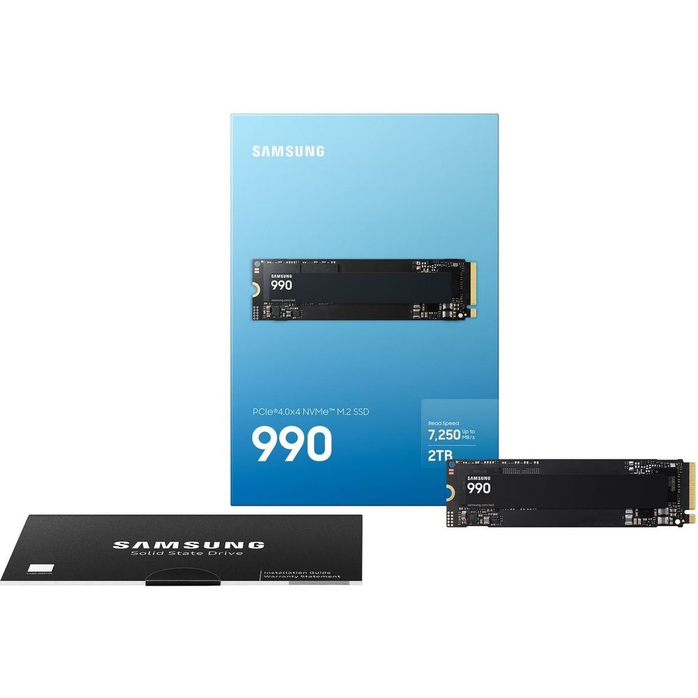 Твердотельный диск 2TB Samsung 990, M.2, PCI-E 4.0 x4, V-NAND TLC [R/W - 7150/6450 MB/s]