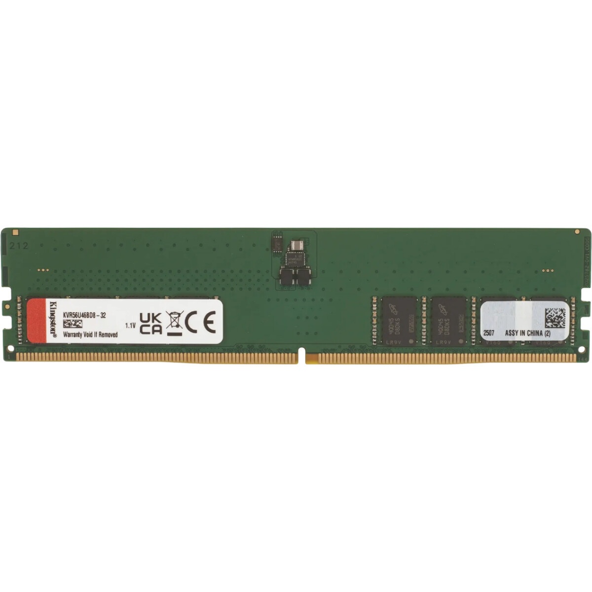 Оперативная память ACER DDR5 DIMM 32Gb UD200 (PC44800, 5600MHz, CL46, 1.1V, RTL) (BL.9BWWA.427)