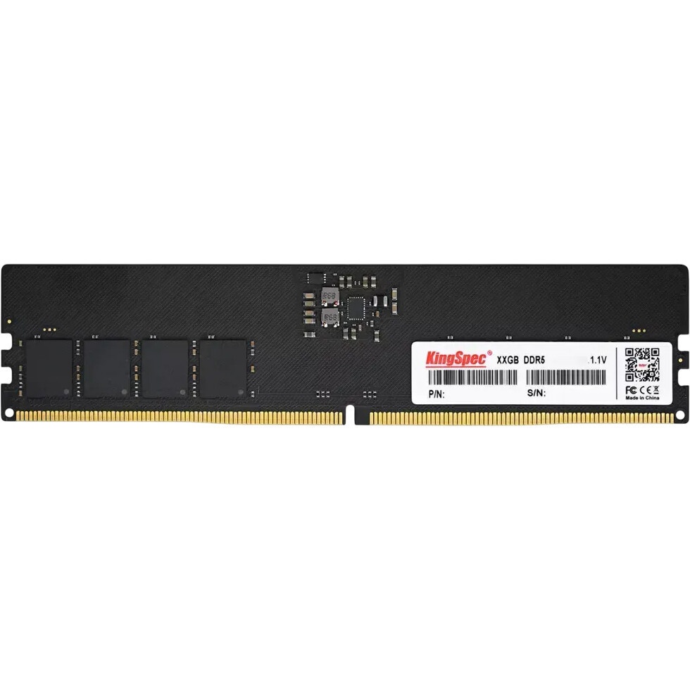 Оперативная память KingSpec DDR5 DIMM 16GB 5200MHz CL40 1x16GB 1.1V 288-pin