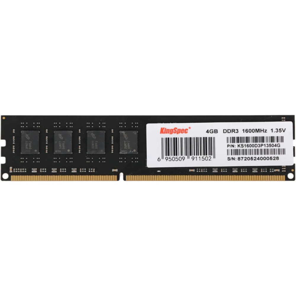 Оперативная память KingSpec, DDR3L, 4GB (1x4 GB), 1600 MHz, CL11