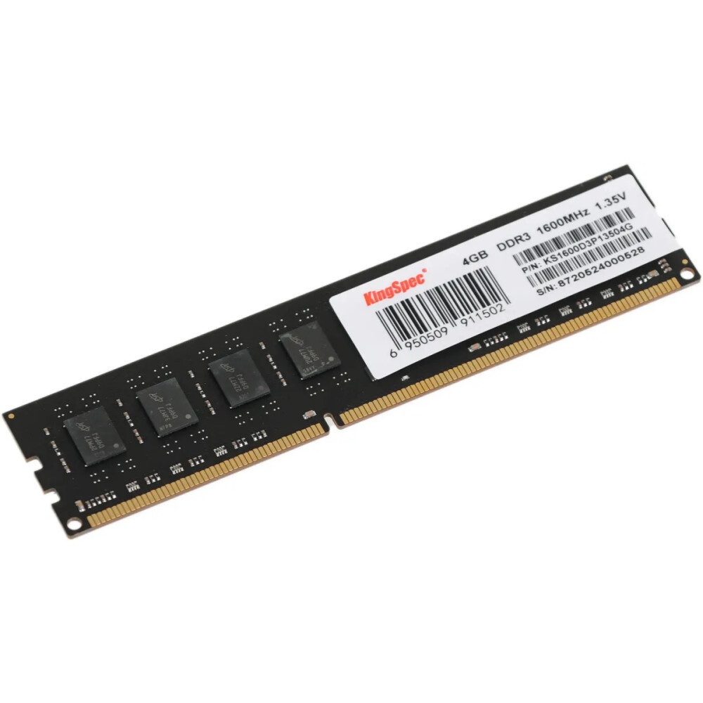 Оперативная память KingSpec, DDR3L, 4GB (1x4 GB), 1600 MHz, CL11