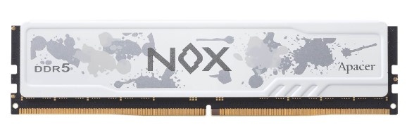 Оперативная память Apacer Nox, DDR5, 32GB (1x32 GB), 6400 MHz, CL40, радиатор, белый