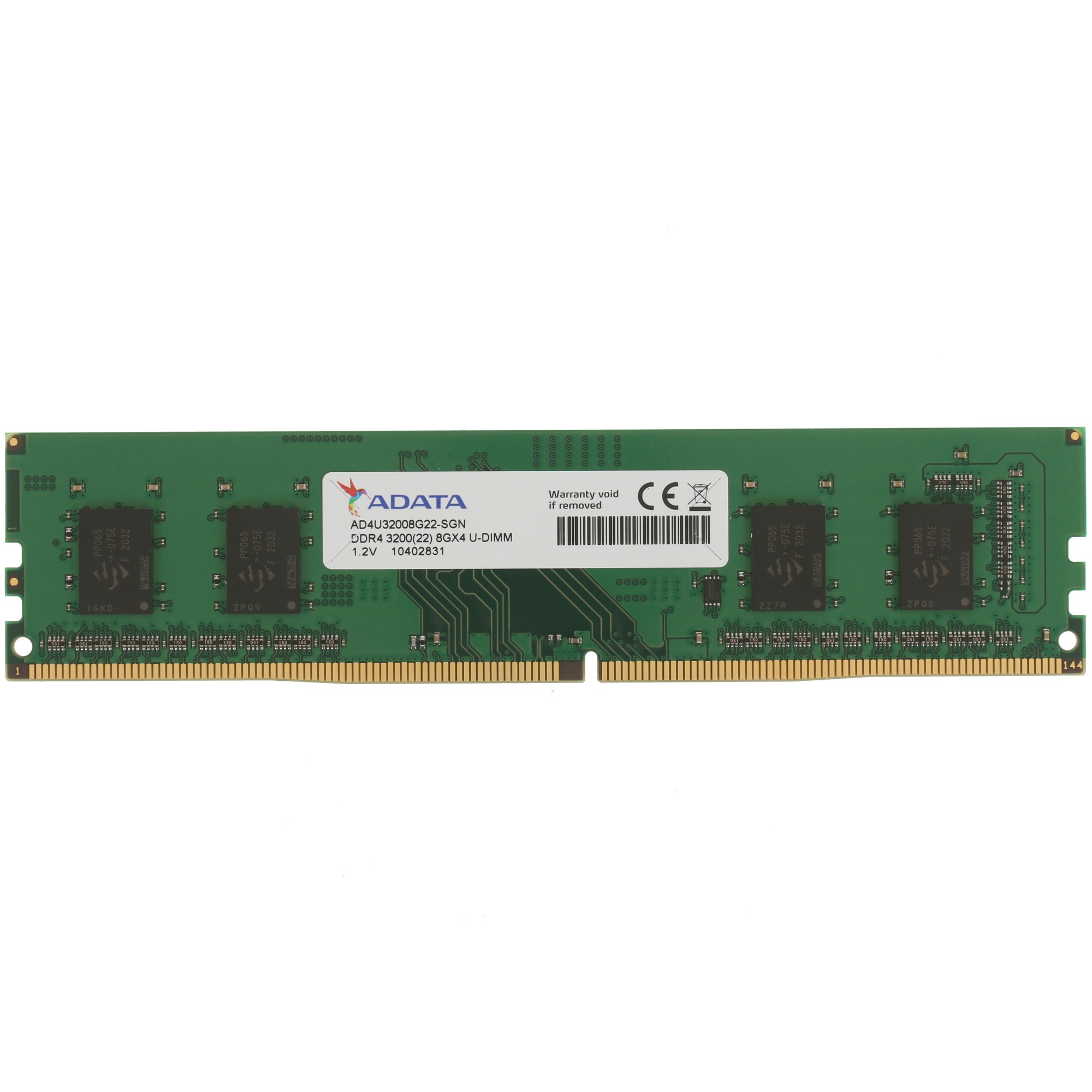 Оперативная память ADATA Premier, DDR4, 8GB (1x8GB), 3200MHz, CL22