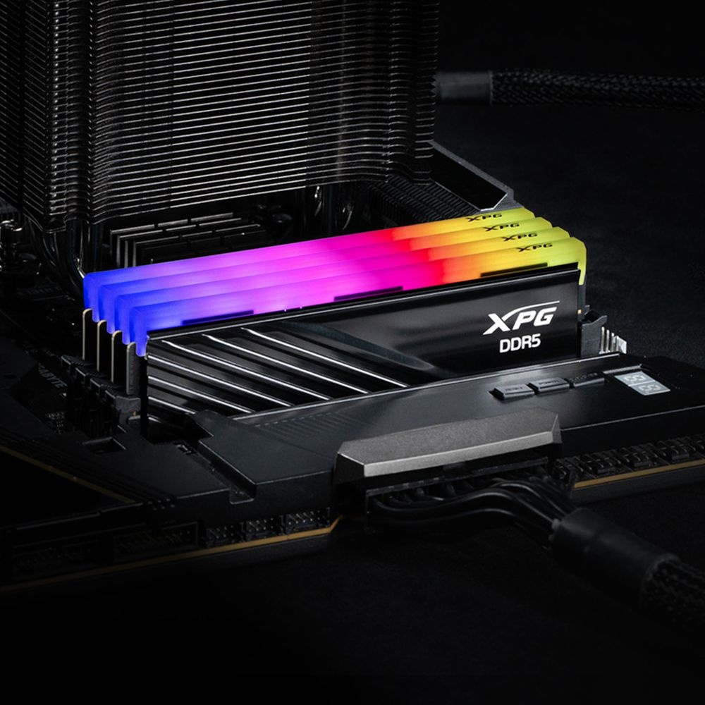 Оперативная память XPG Lancer Blade, DDR5, 32GB (2x16GB), 6400MHz, CL32, с радиаторами, RGB, чёрный