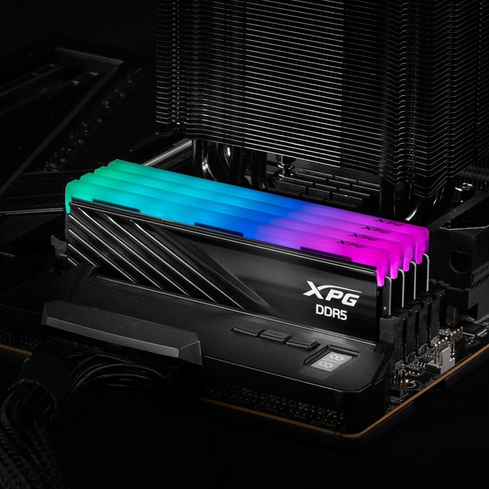 Оперативная память XPG Lancer Blade, DDR5, 32GB (2x16GB), 6400MHz, CL32, с радиаторами, RGB, чёрный