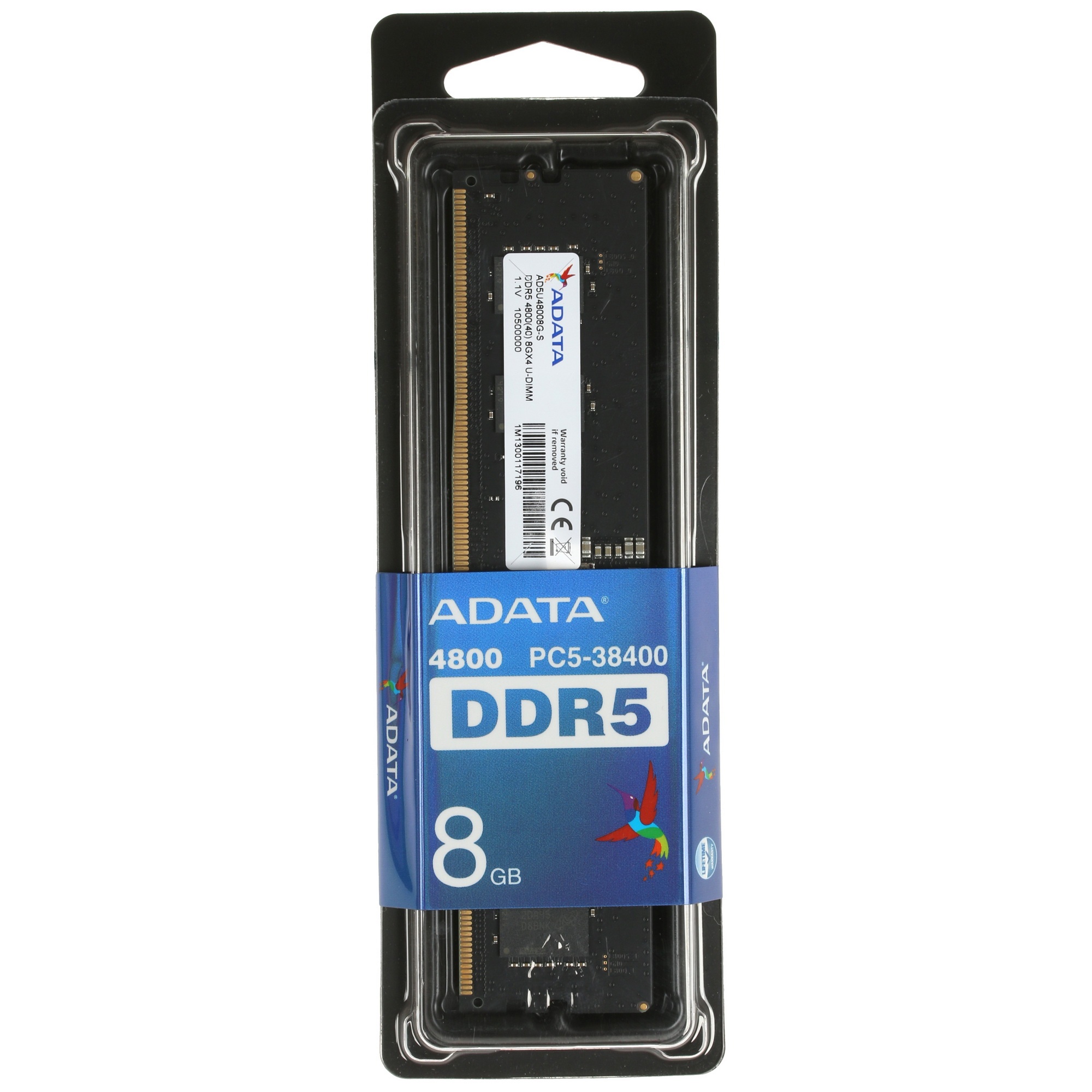 Оперативная память ADATA, DDR5, 8GB (1x8GB), 4800MHz, CL40, UDIMM