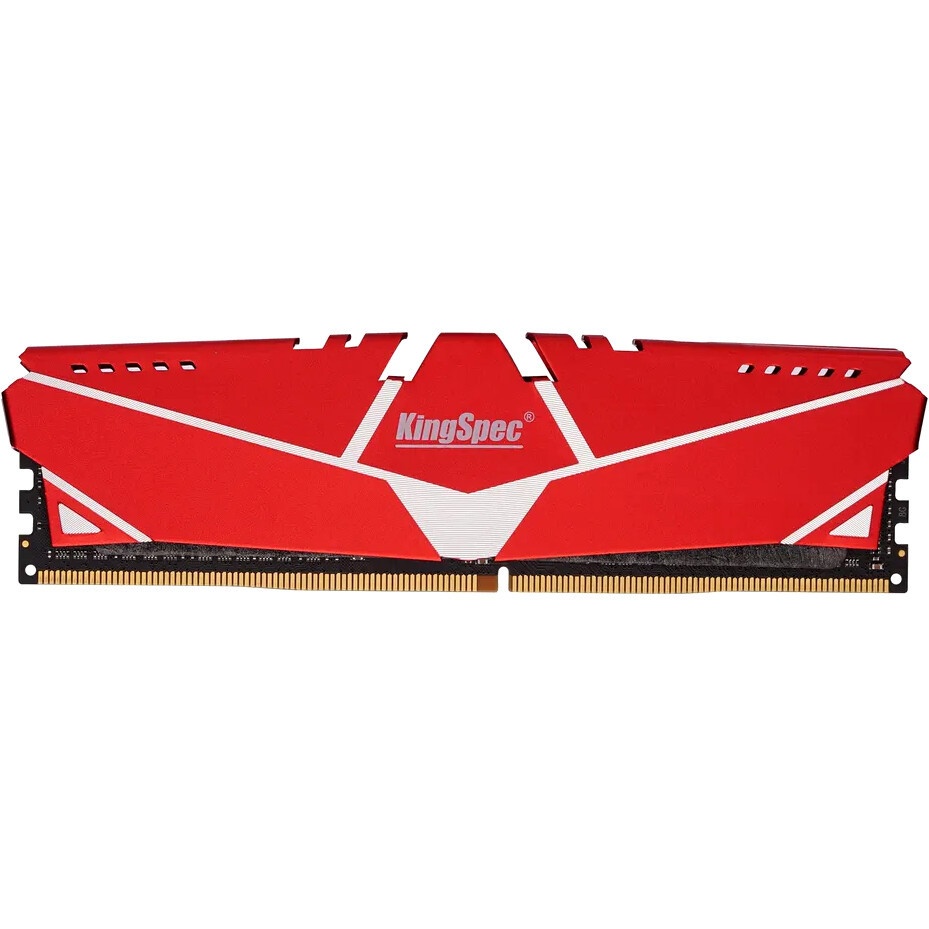 Оперативная память KingSpec, DDR4, 8GB (1x8GB), 3200MHz, CL19, радиатор, чёрный