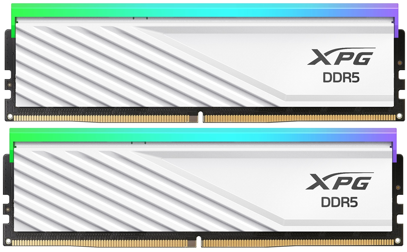 Оперативная память XPG Lancer Blade RGB, DDR5, 32GB (2x16GB), 6000MHz, CL34, с радиаторами, RGB, бел