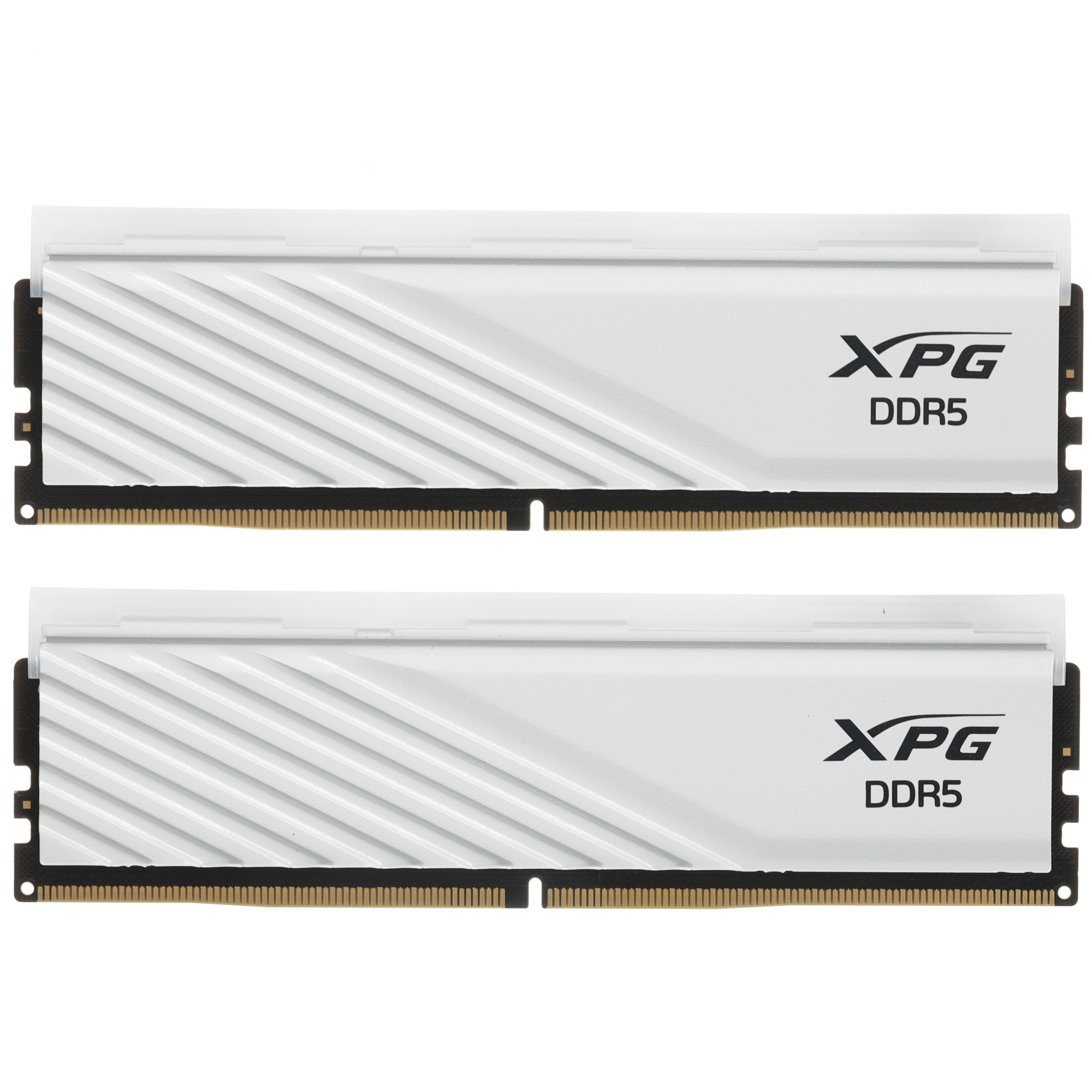 Оперативная память XPG Lancer Blade RGB, DDR5, 32GB (2x16GB), 6000MHz, CL34, с радиаторами, RGB, бел
