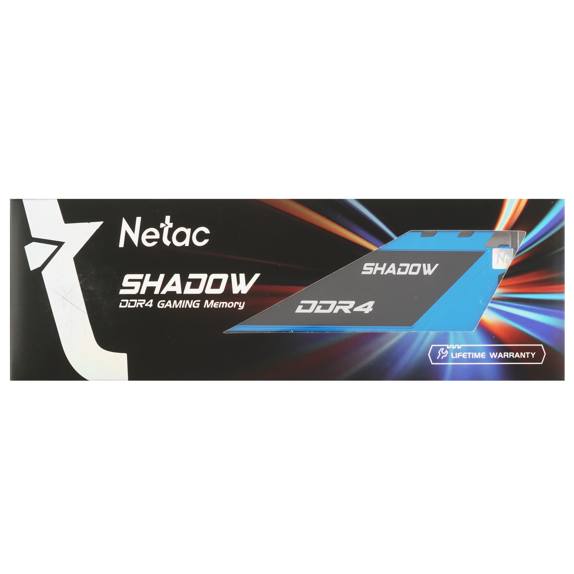 Оперативная память NETAC Shadow, DDR4, 16GB (1x16GB), 3200MHz, CL16, с радиаторами, синий