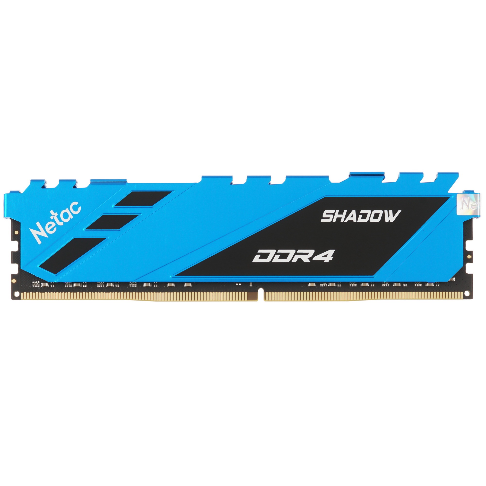 Оперативная память NETAC Shadow, DDR4, 16GB (1x16GB), 3200MHz, CL16, с радиаторами, синий