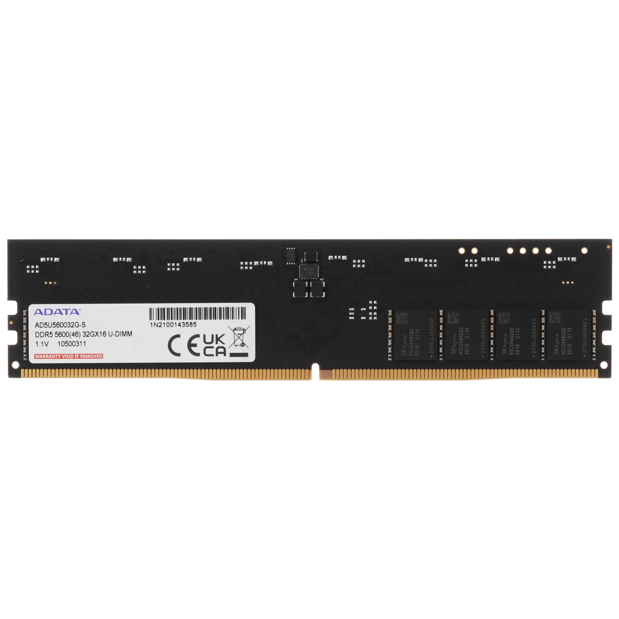 Оперативная память ADATA, DDR5, 32GB (1x32 GB), 5600 MHz, CL46