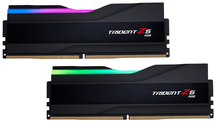 Оперативная память G.Skill Trident Z5 RGB, DDR5, 32GB (2x16GB), 6000MHz, CL36, с радиаторами, RGB, ч