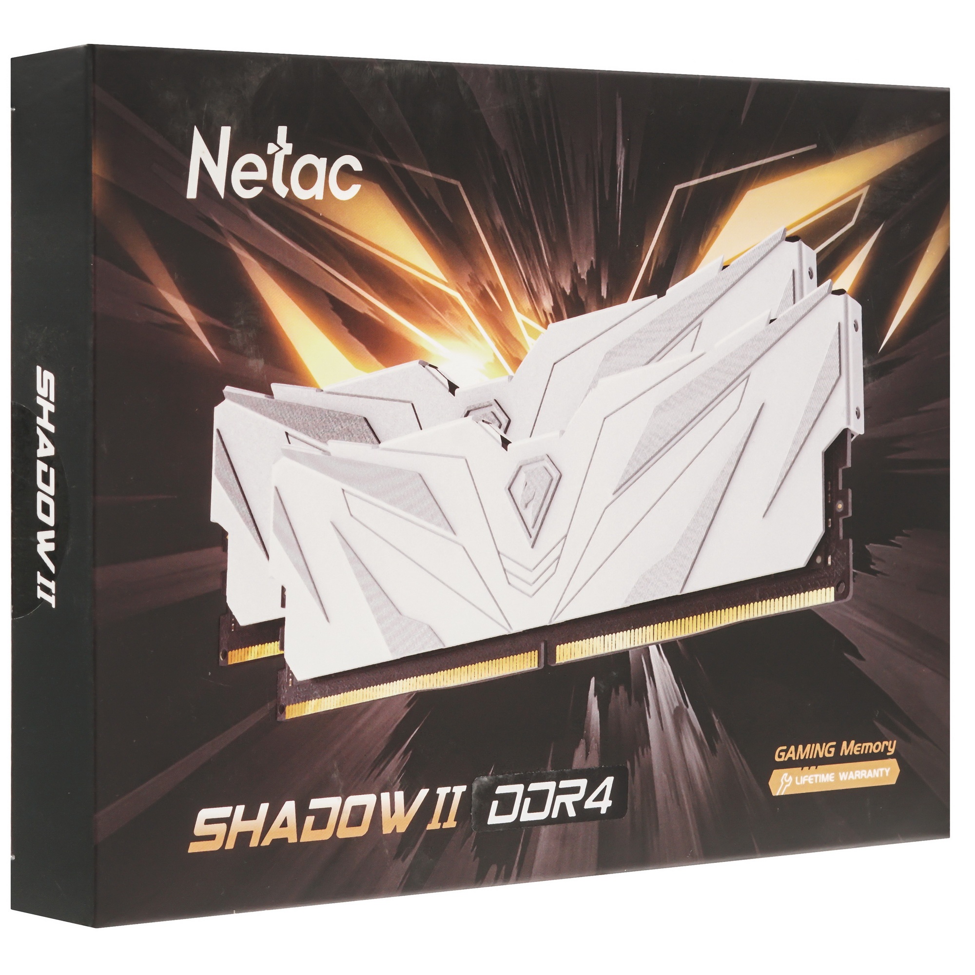 Оперативная память NETAC, DDR4, 16GB (2x8GB), 3200MHz, CL16, с радиаторами, белый