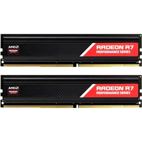 Оперативная память AMD Radeon R7, DDR4, 16GB (2x8GB), 2666MHz, CL16, с радиатором, черный