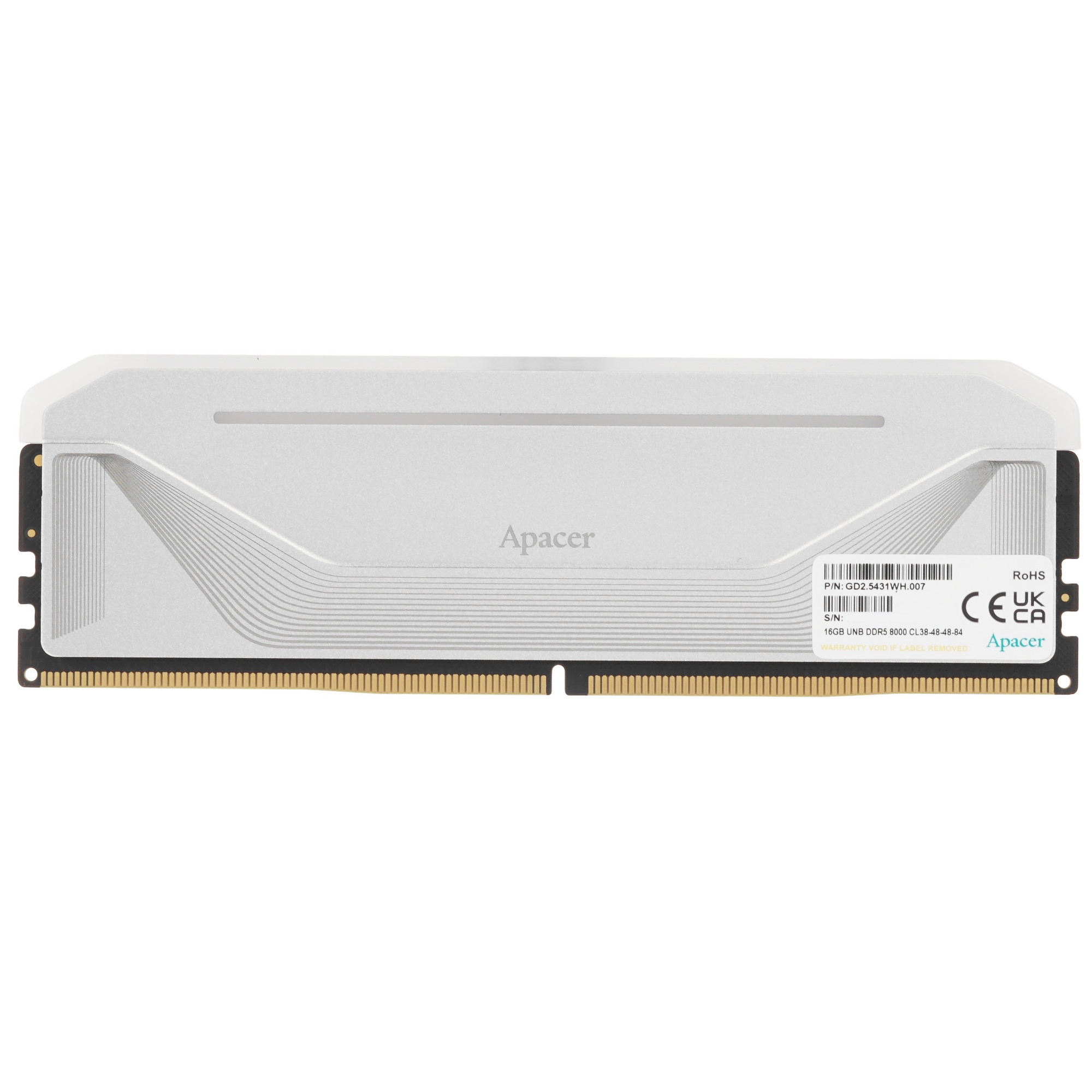 Модуль памяти DIMM DDR5-8000 16GB RGB Apacer AH5U16G80C632NWAA-1