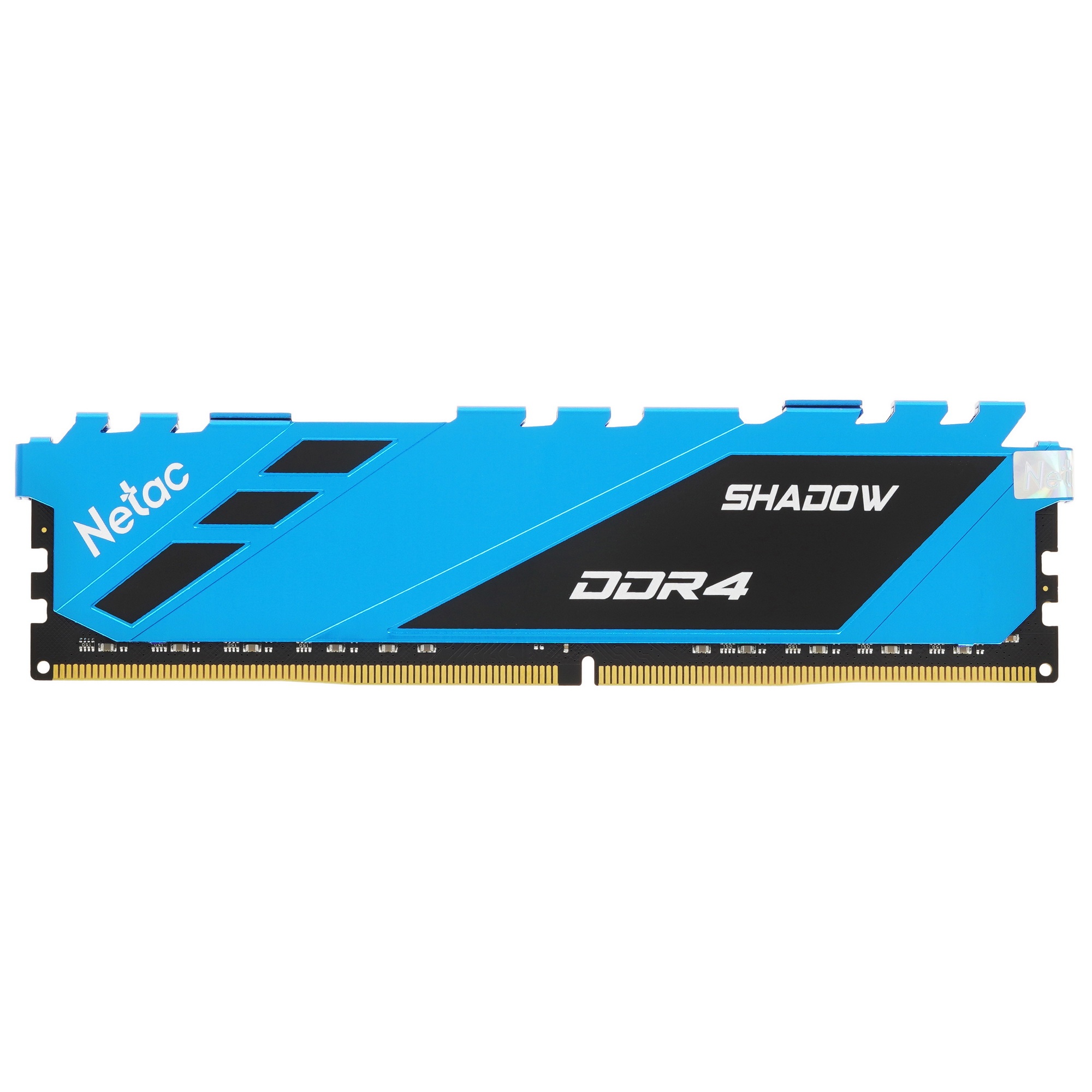 Оперативная память NETAC Shadow, DDR4, 16GB (1x16GB), 2666MHz, CL19, с радиаторами, синий