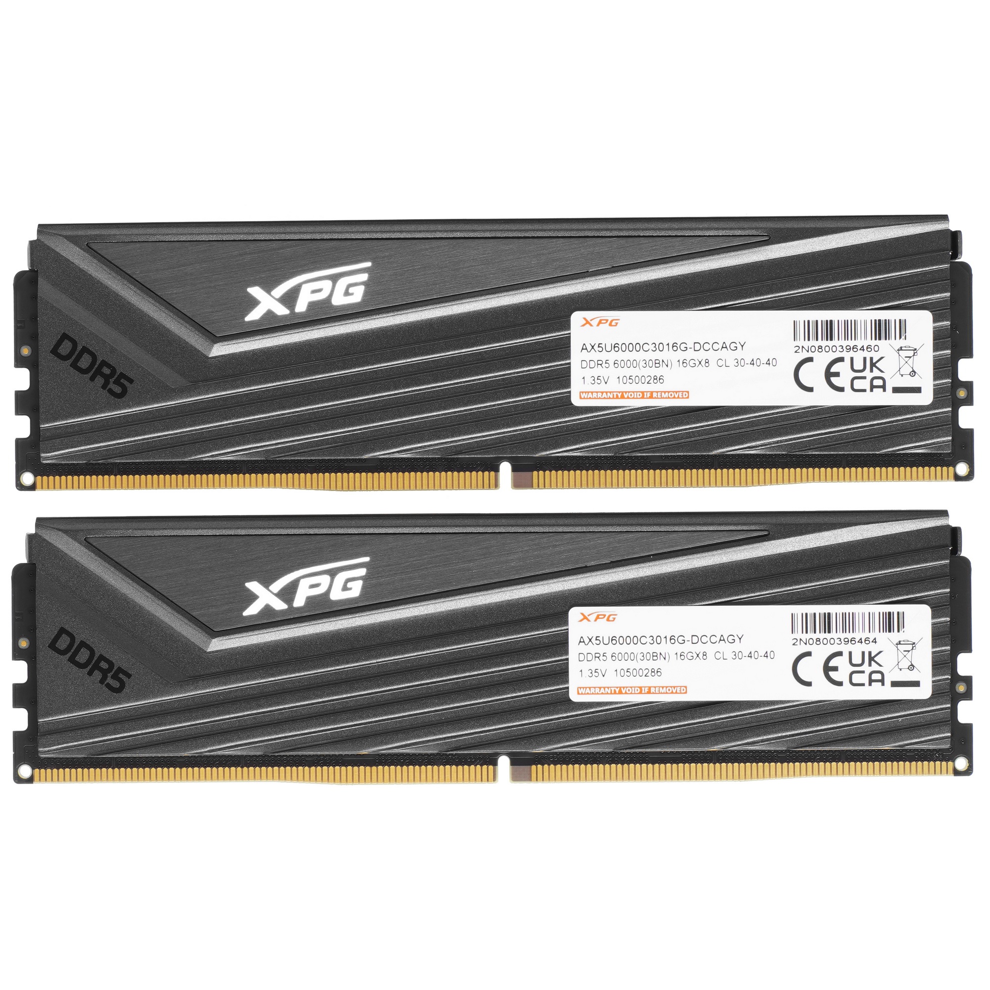 Оперативная память ADATA XPG CASTER, DDR5, 32GB (2x16 GB), 6000 MHz, CL30, радиатор, серый
